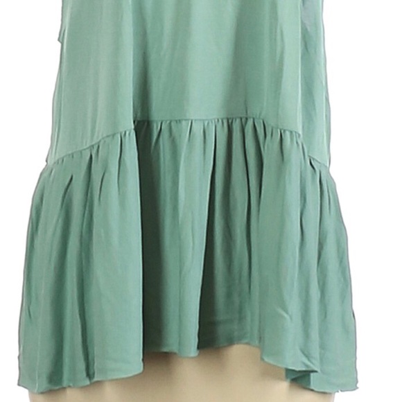 Kimchi Blue mint green sleeveless top peplum inspired size Medium - Picture 3 of 6